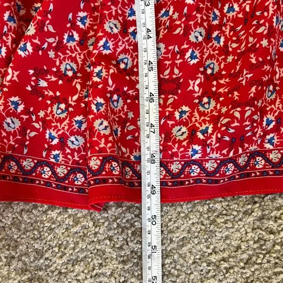 Max Studio - Red Floral Maxi Dress (L) - Picture 2 of 10